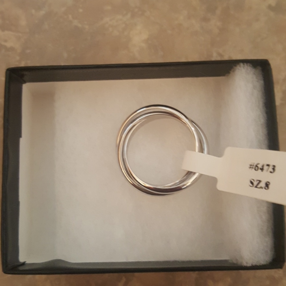 Park Lane silver tri ring - Picture 5 of 6